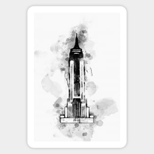 The Empire State Building watercolor Sticker